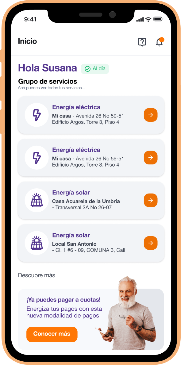 control desde la app para tu energía solar